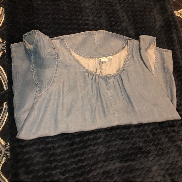 New Gap chambray blouse M - Picture 3 of 6